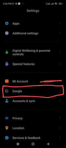 Manage your Google Account.