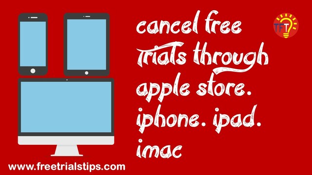cancel free trials through apple store